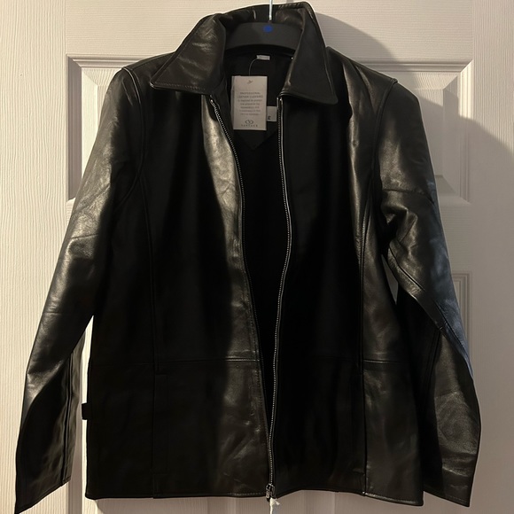 VINTAGE 90’s GENUINE LAMB LEATHER JACKET! - Picture 2 of 8